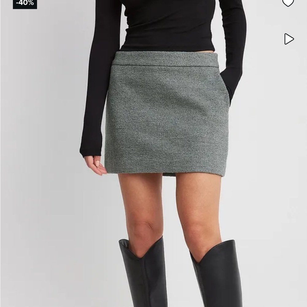 NA-KD wool blend mini skirt